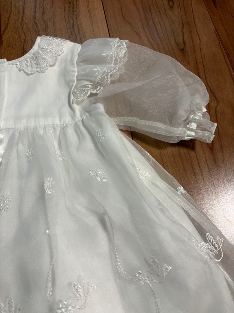 ファミリア　ベビードレス　セレモニードレス　帽子付き　50