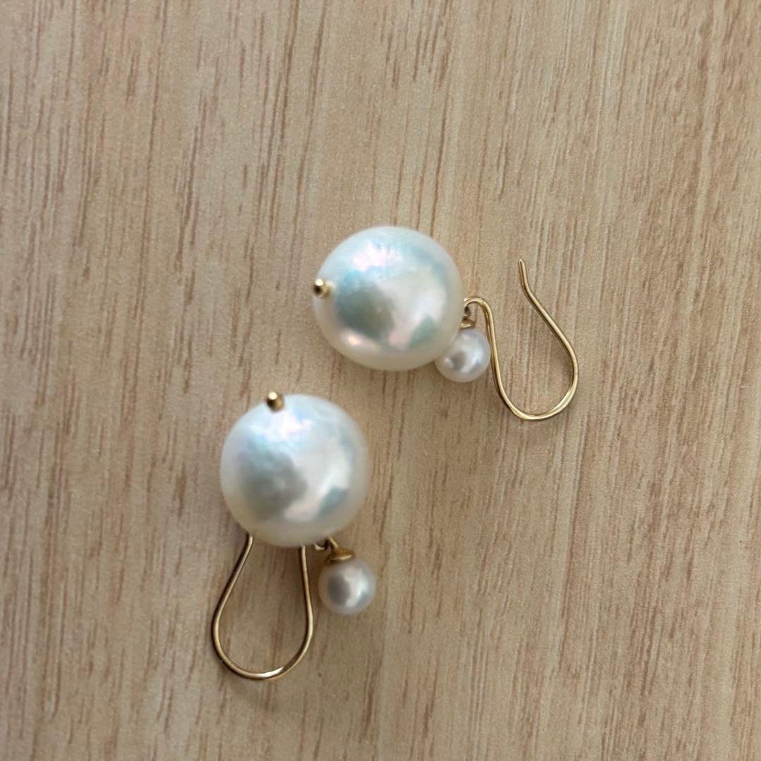 Mizuki 淡水パールドロップピアス