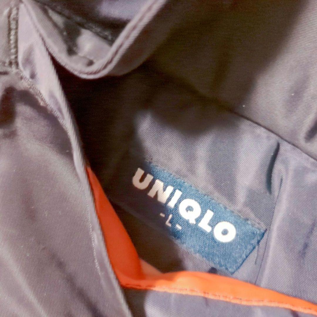 s.sOLD UNIQLOMA-1ジャケット L ブラック オレンジ裏地