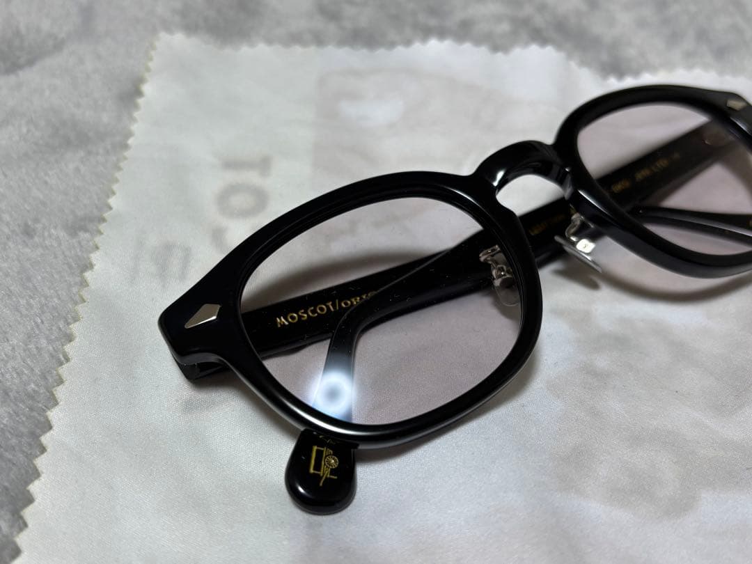 美品　MOSCOT LEMTOSH JPN LTD 49mm 度無しレンズ