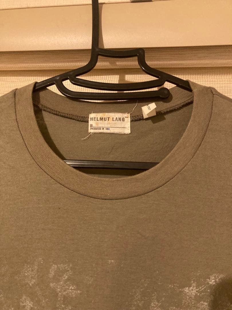 良品 HELMUT LANG 90s 初期 ペイント ペンキ tシャツ 本人期