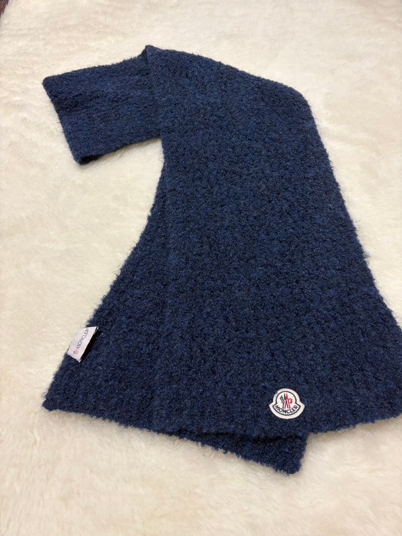 MONCLER ネイビー マフラー