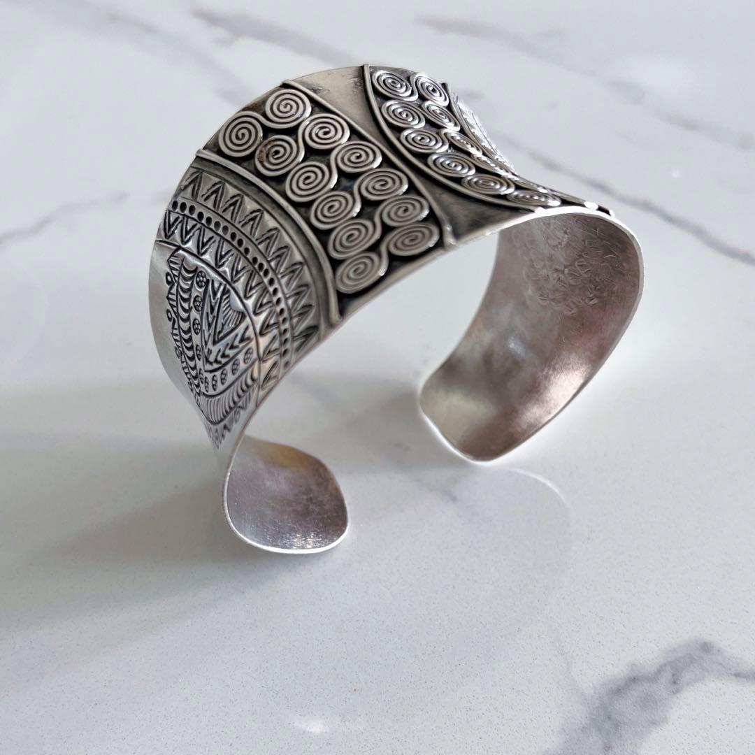 【新品】カレンシルバー｜カレン族｜バングル｜男女兼用