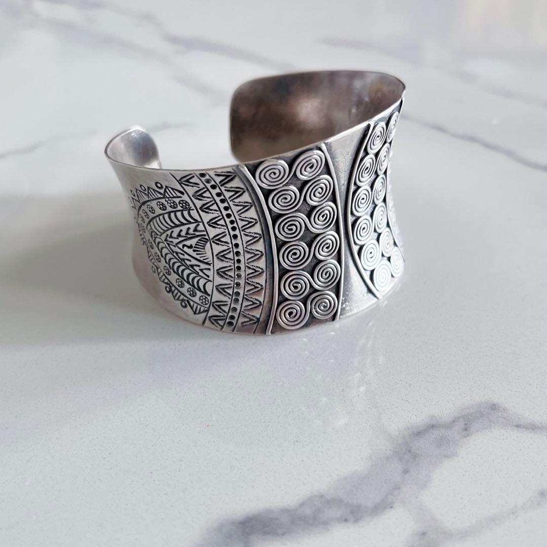 【新品】カレンシルバー｜カレン族｜バングル｜男女兼用