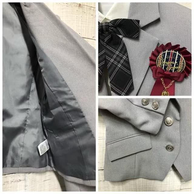 新品☆女の子150フォーマルスーツセット制服風スーツ入学式卒業式◯G164