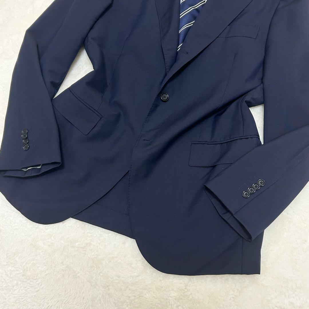 【極美品】ビームスエフ カノニコ スーツ セットアップ ネイビー XL