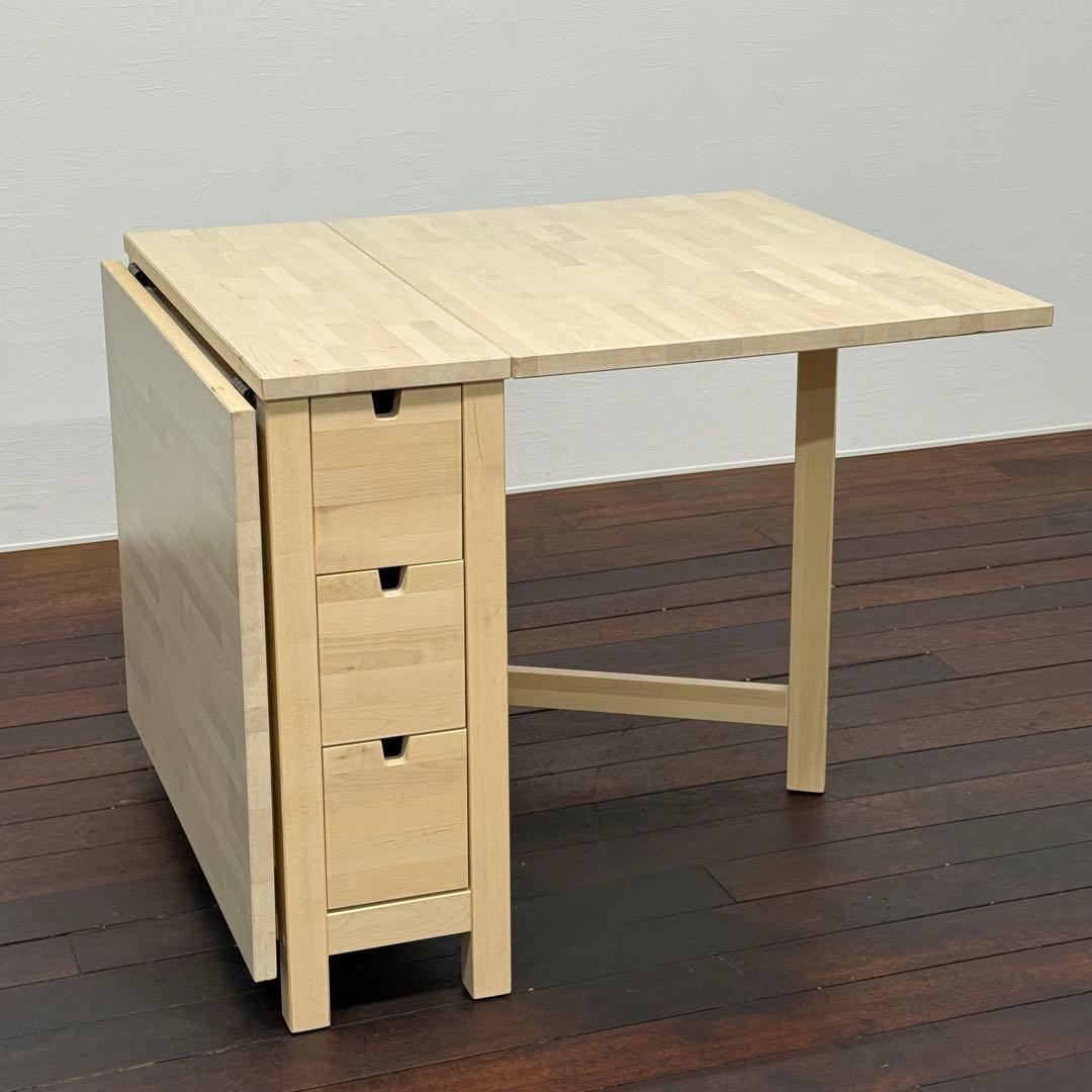 H110K34 イケア IKEA NORDEN ノールデン ゲートレッグテーブル