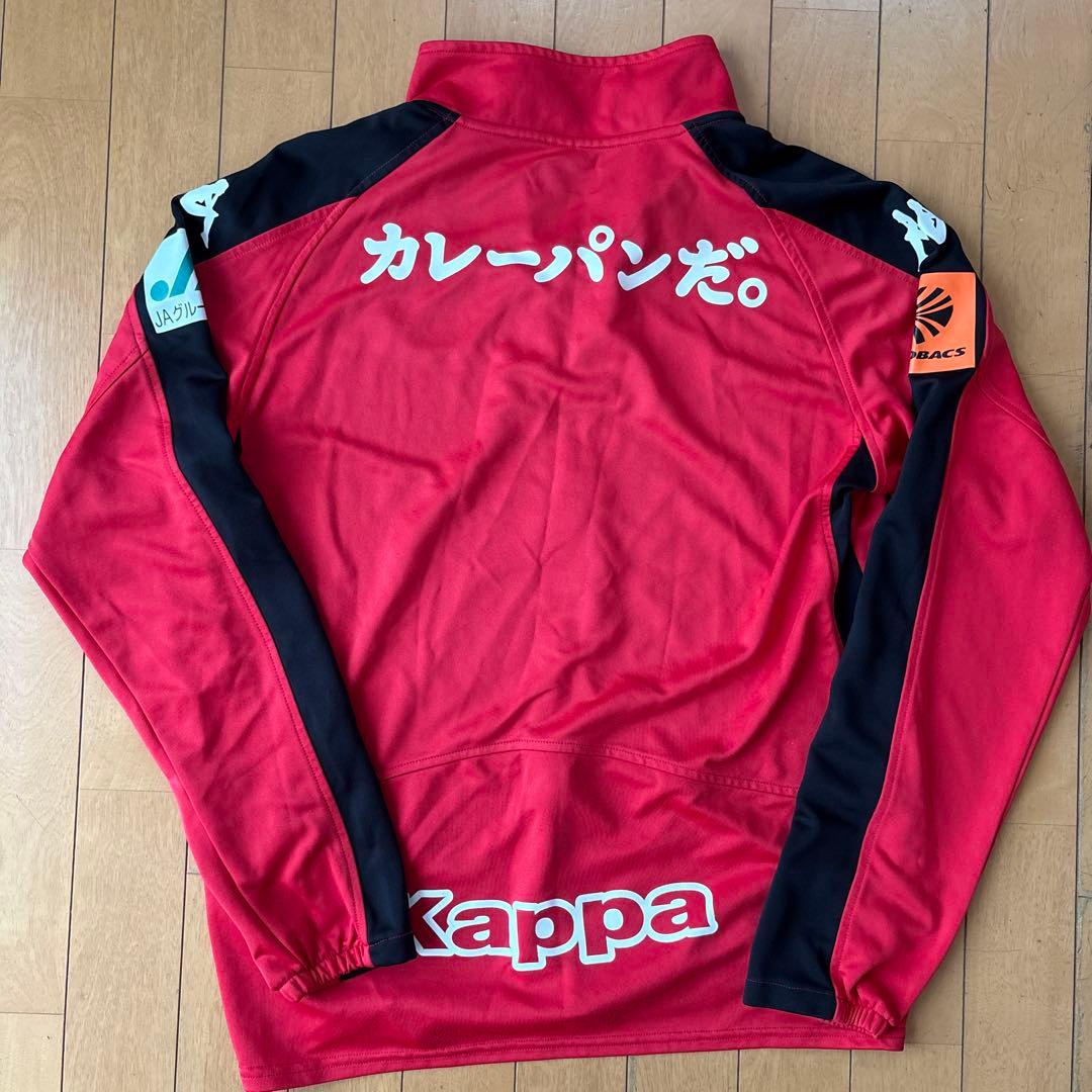 北海道コンサドーレ札幌　Kappa 赤 ジップアップ 長袖 Lサイズ