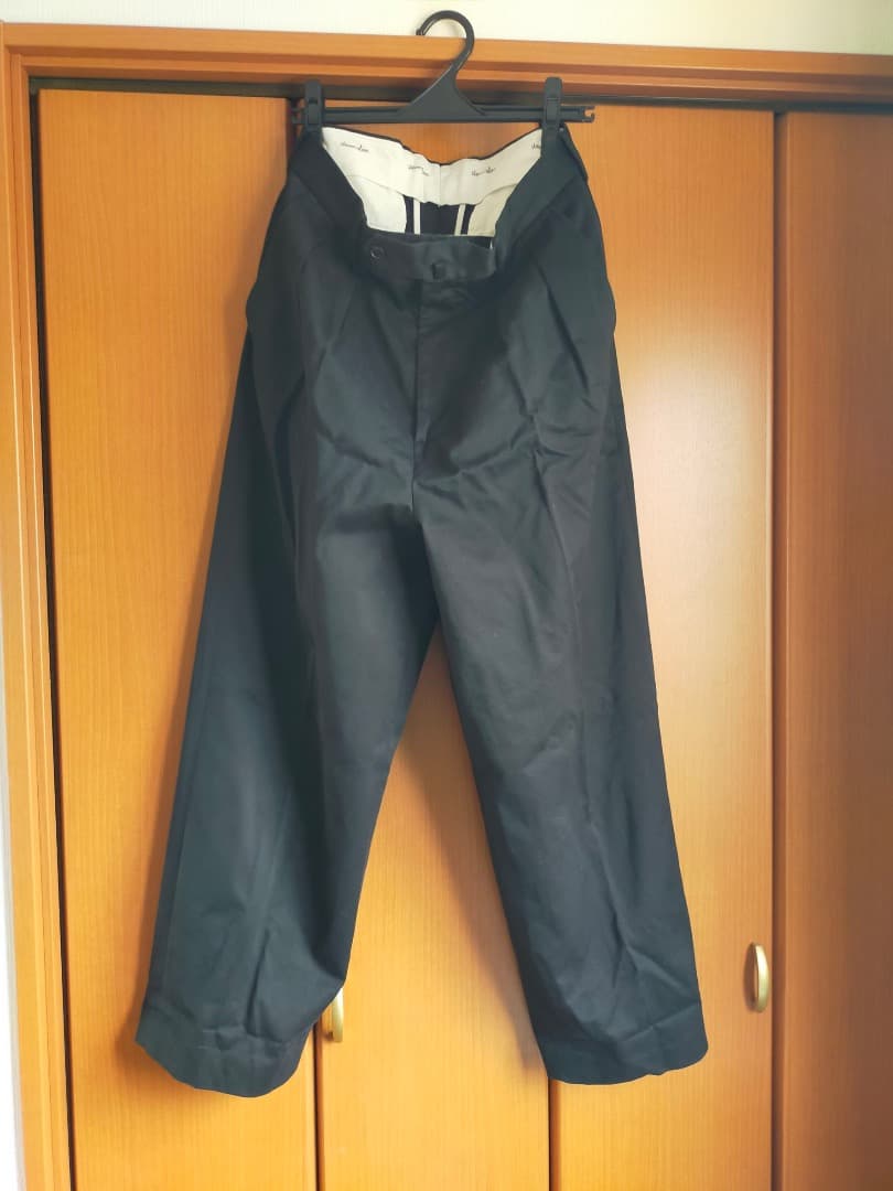 Steven Alan ウエポンニドムツープリーツドレストラウザーズ　M 黒