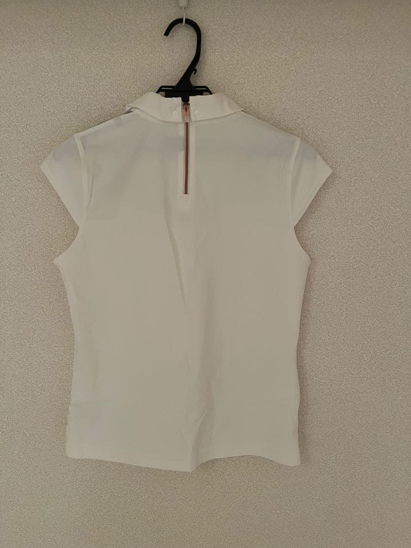 MARK&LONA マークアンドロナ ホワイト ポロシャツ レディース