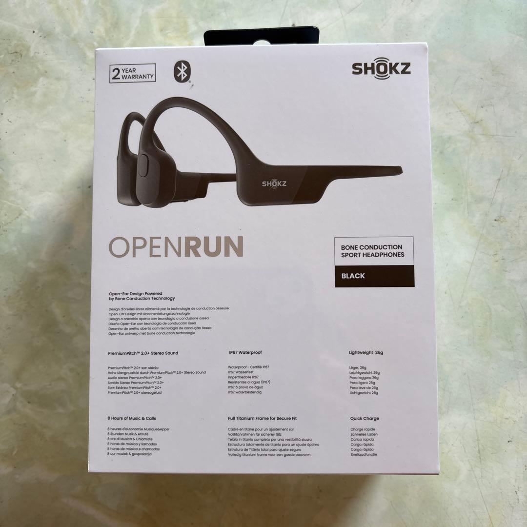 SHOKZ OPENRUN S803 骨伝導スポーツヘッドフォン BLACK B