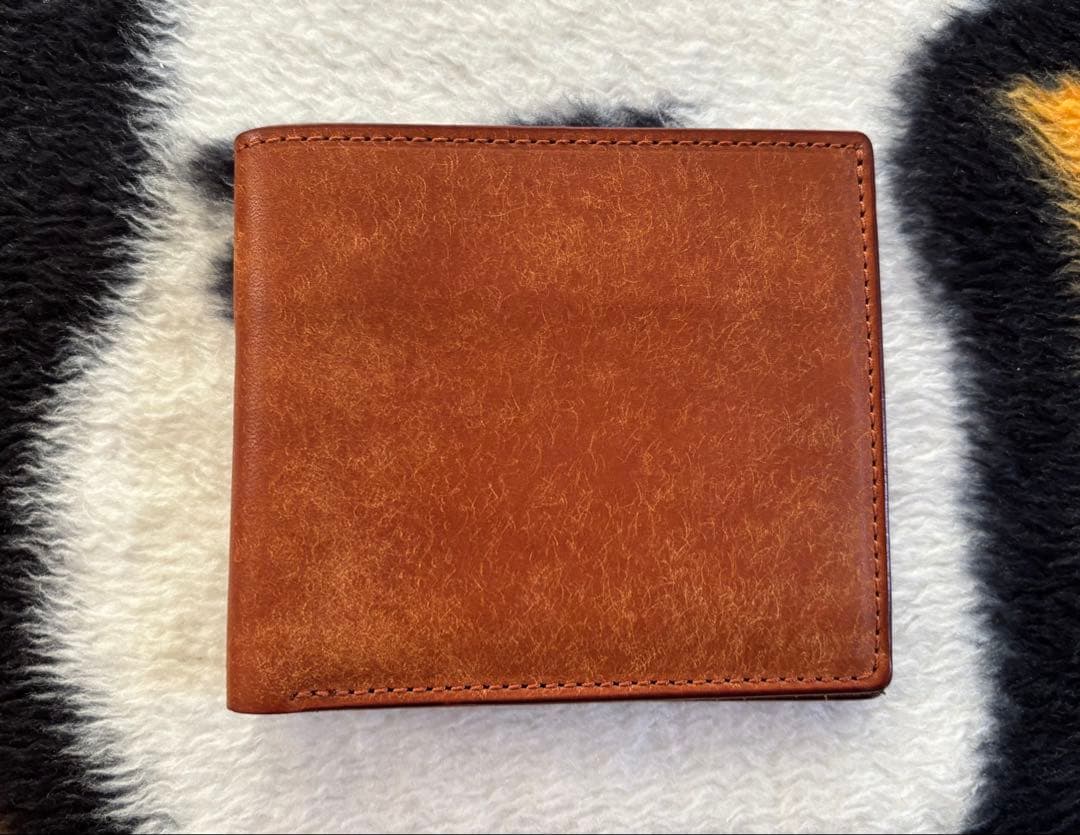 RYU 本革 二つ折り財布 ブラウン