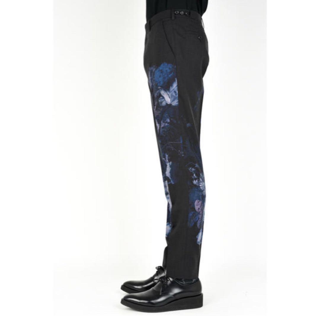 花柄プリント スラックス 46