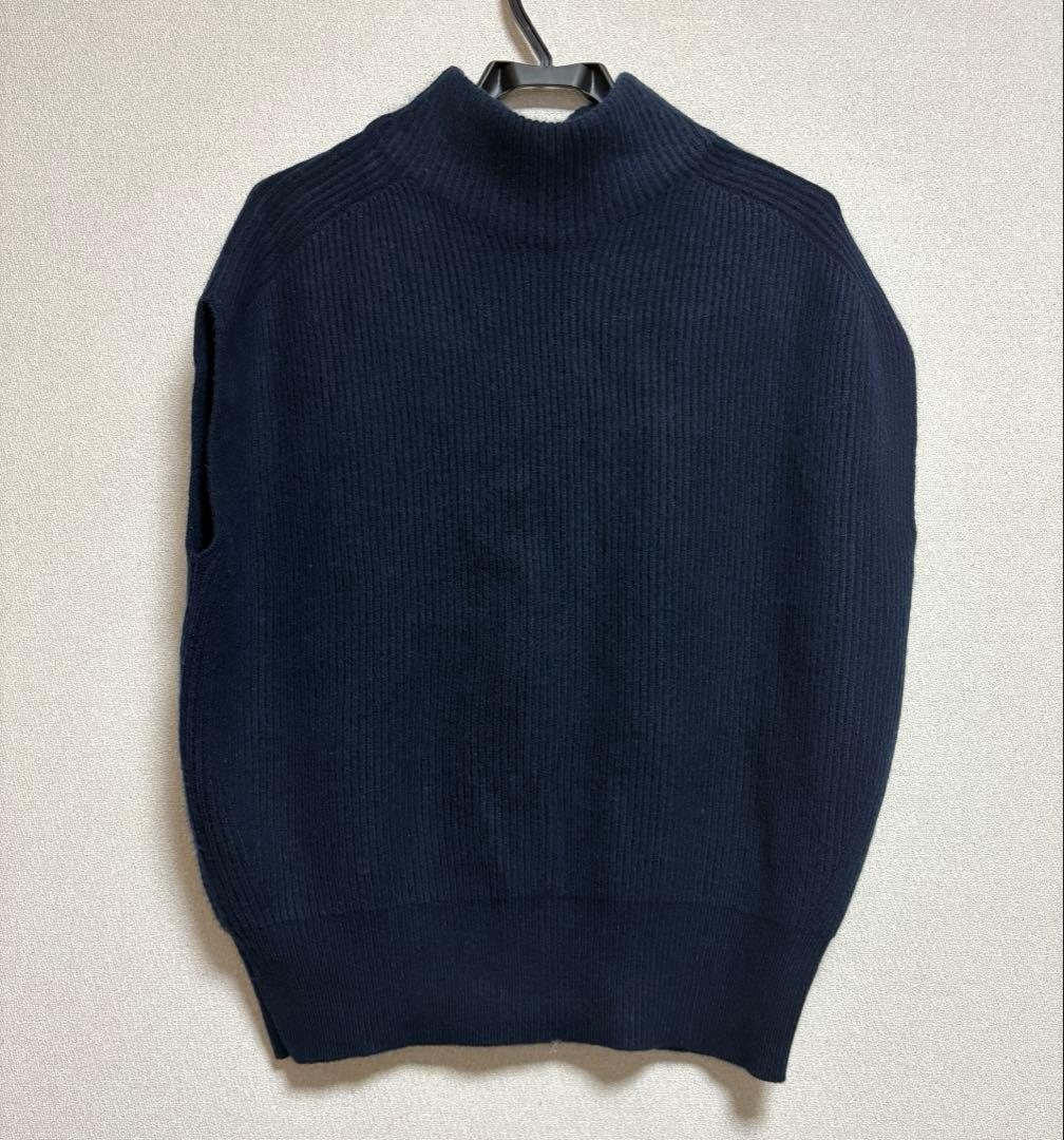 Mymk【Drawer/ドゥロワー】9G畦編みボトルネックノースリーブ