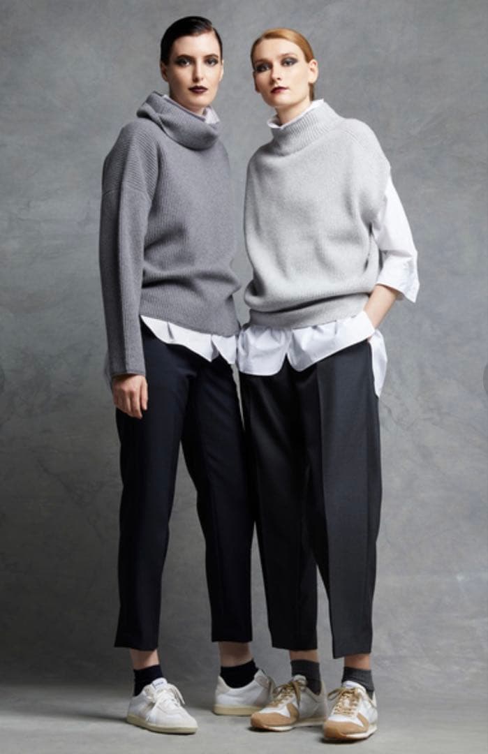 Mymk【Drawer/ドゥロワー】9G畦編みボトルネックノースリーブ