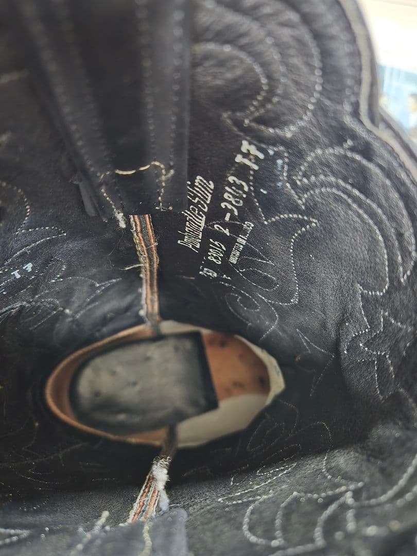 【​希少/箱付】Justin Diamond ウエスタンブーツ 25.5㎝