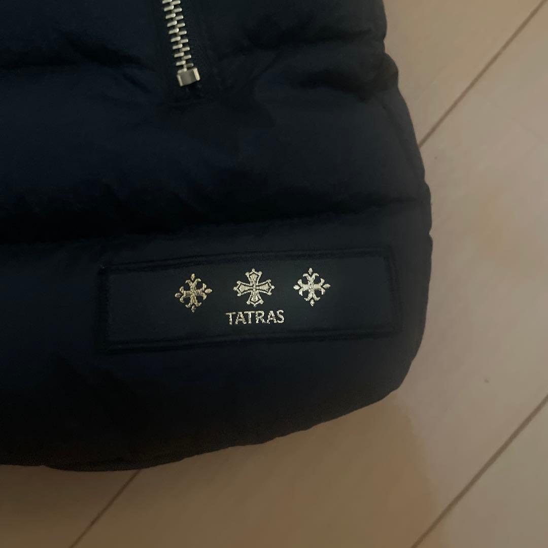 TATRAS ブラック ダウンベスト 03ファー付き