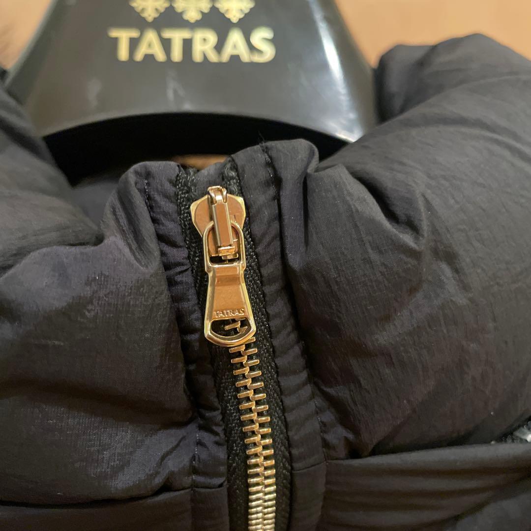 TATRAS ブラック ダウンベスト 03ファー付き
