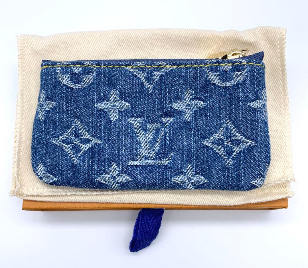 ルイヴィトン LV × TM ポシェット　クレ　ケース　村上隆　デニム