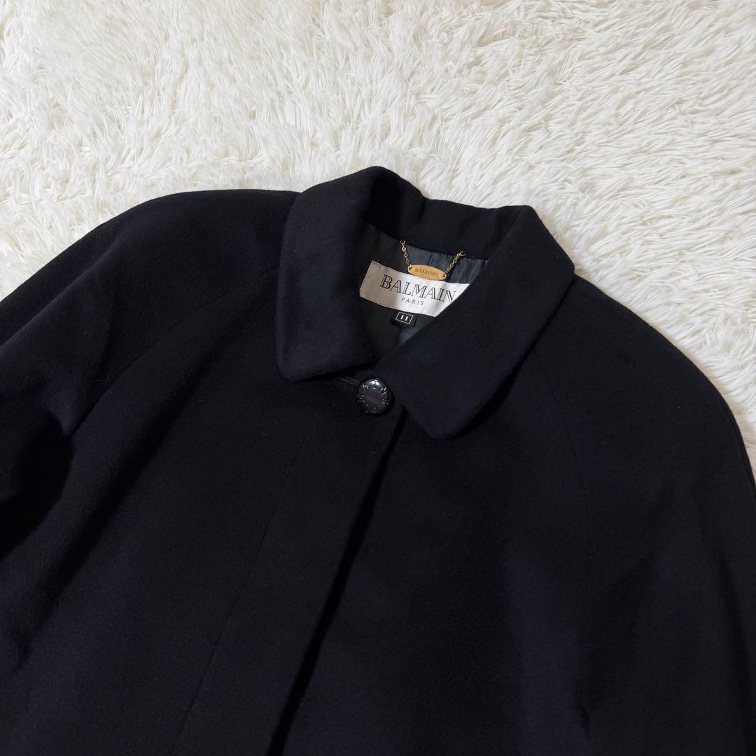 美品✨BALMAIN バルマン カシミヤ100% ロングコート サイズ11