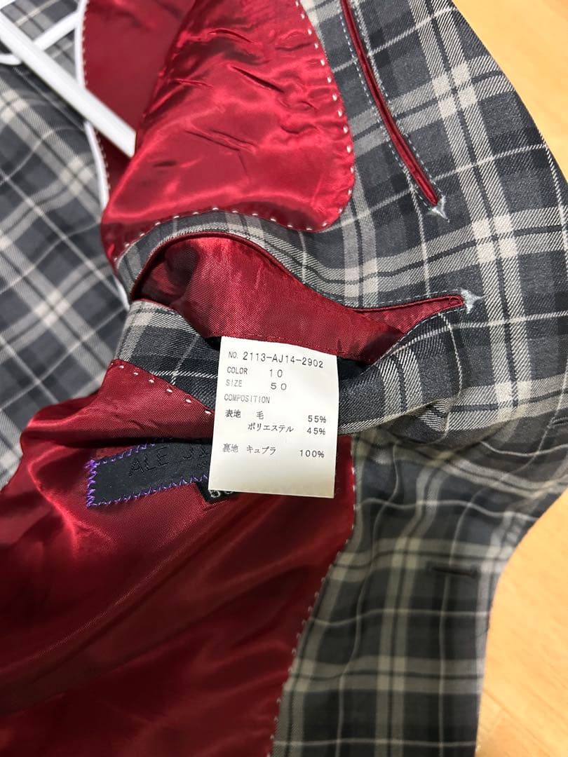 未使用　アルジルベルト　サキソニーフランネルウール　スーツ　50