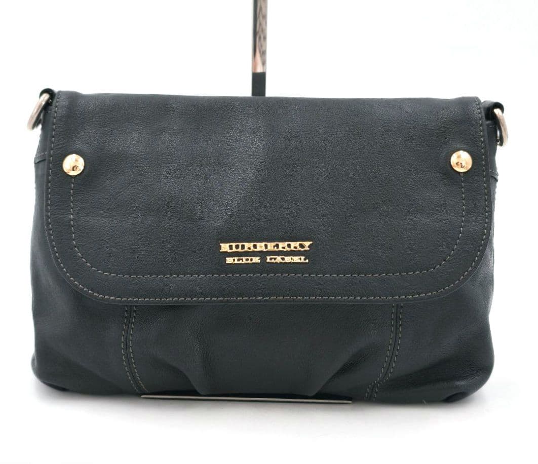 【希少 高級◎】バーバリー ショルダーバッグ 斜め掛け ノバチェック 本革 廃盤