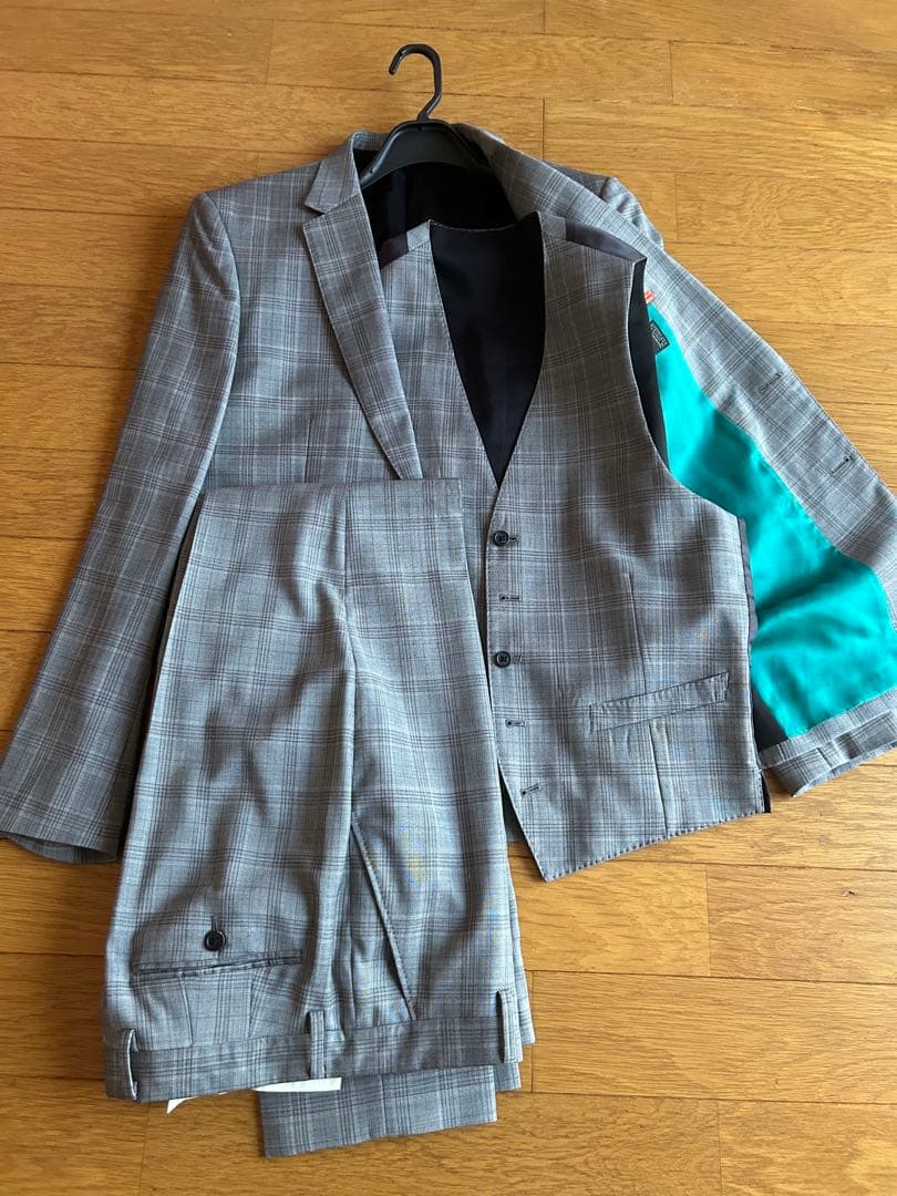 Paul Smith チェック柄スーツ スリーピースLサイズ