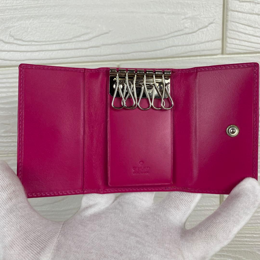 【極美品】GUCCI 6連キーケース レザー