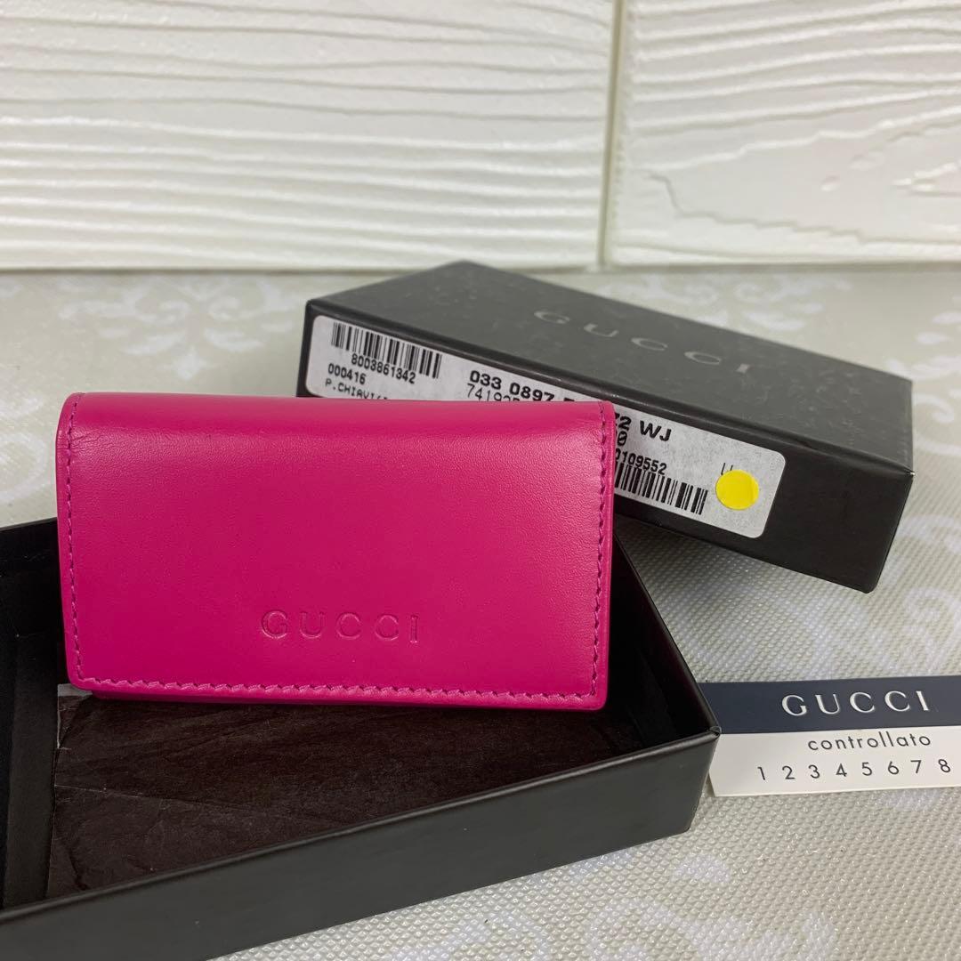 【極美品】GUCCI 6連キーケース レザー