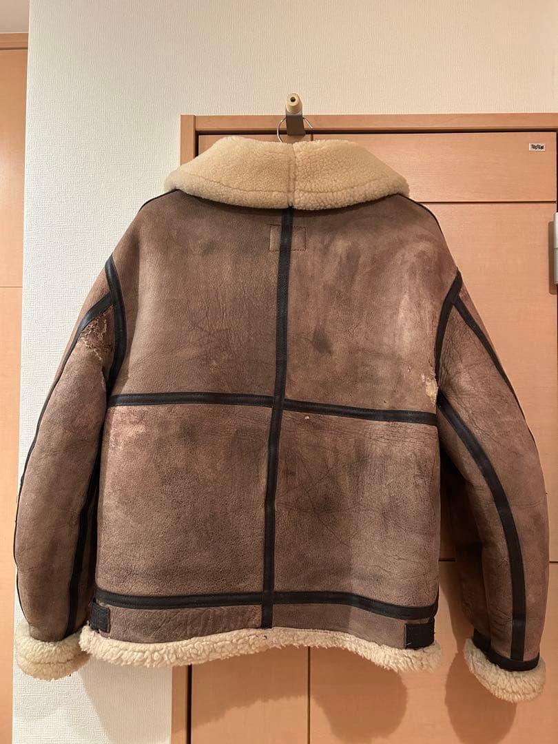 じ*棒様 【80s】USA製 AVIREX B-3 サイズ40 リアルムートン