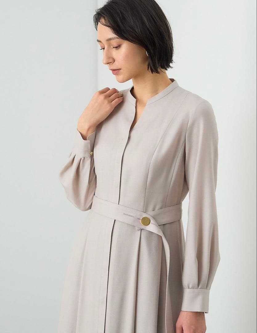 ANAYI アナイ　ソフトアムンゼンタックフレア ワンピース34サイズ