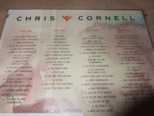 CHRIS CORNELL,新品未開封,SOUNDGARDEN,4CD,限定盤