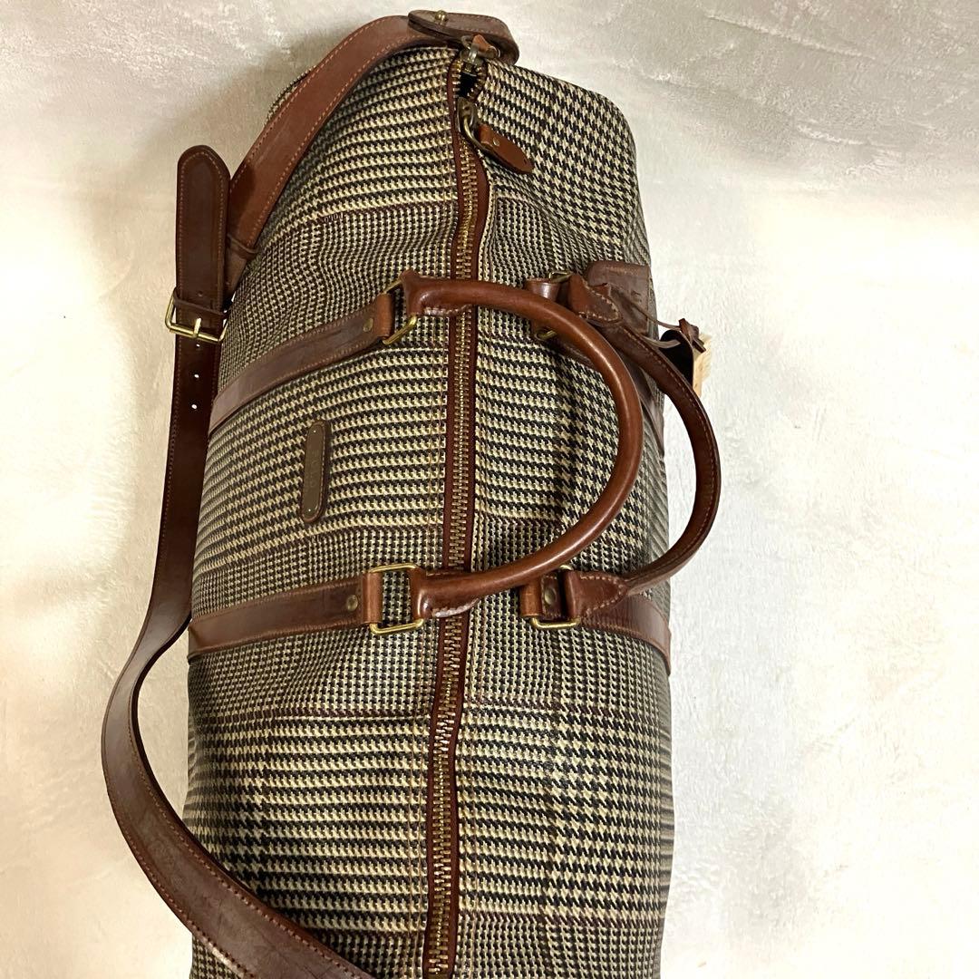 ヴィンテージ ポロラルフローレン 千鳥格子 チェック ボストンバッグ 2way