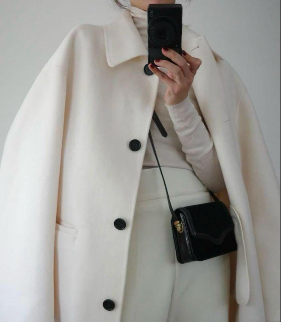 ベースメント【MAAYA DESIGN】リバーミドルコート　ホワイト