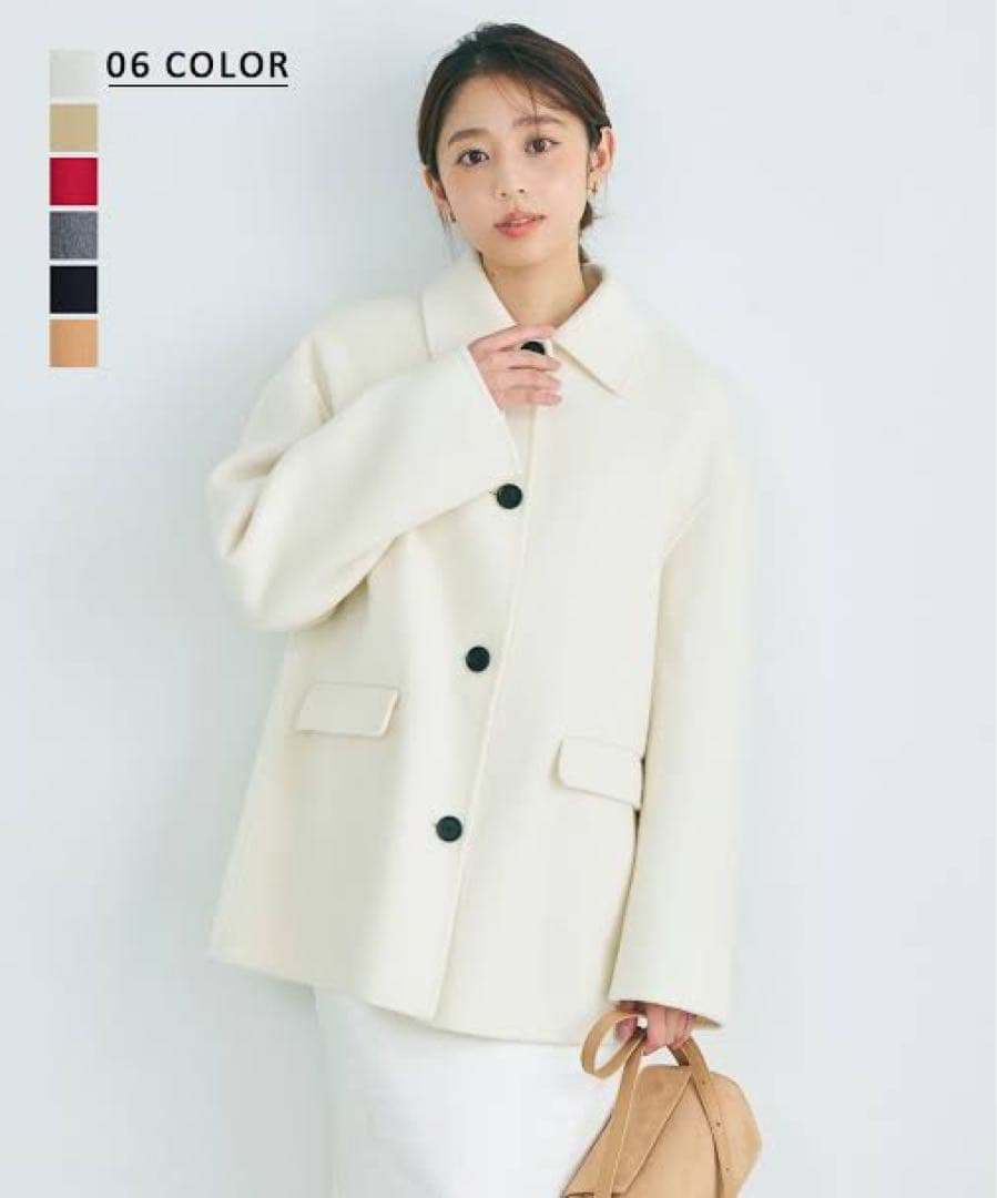 ベースメント【MAAYA DESIGN】リバーミドルコート　ホワイト