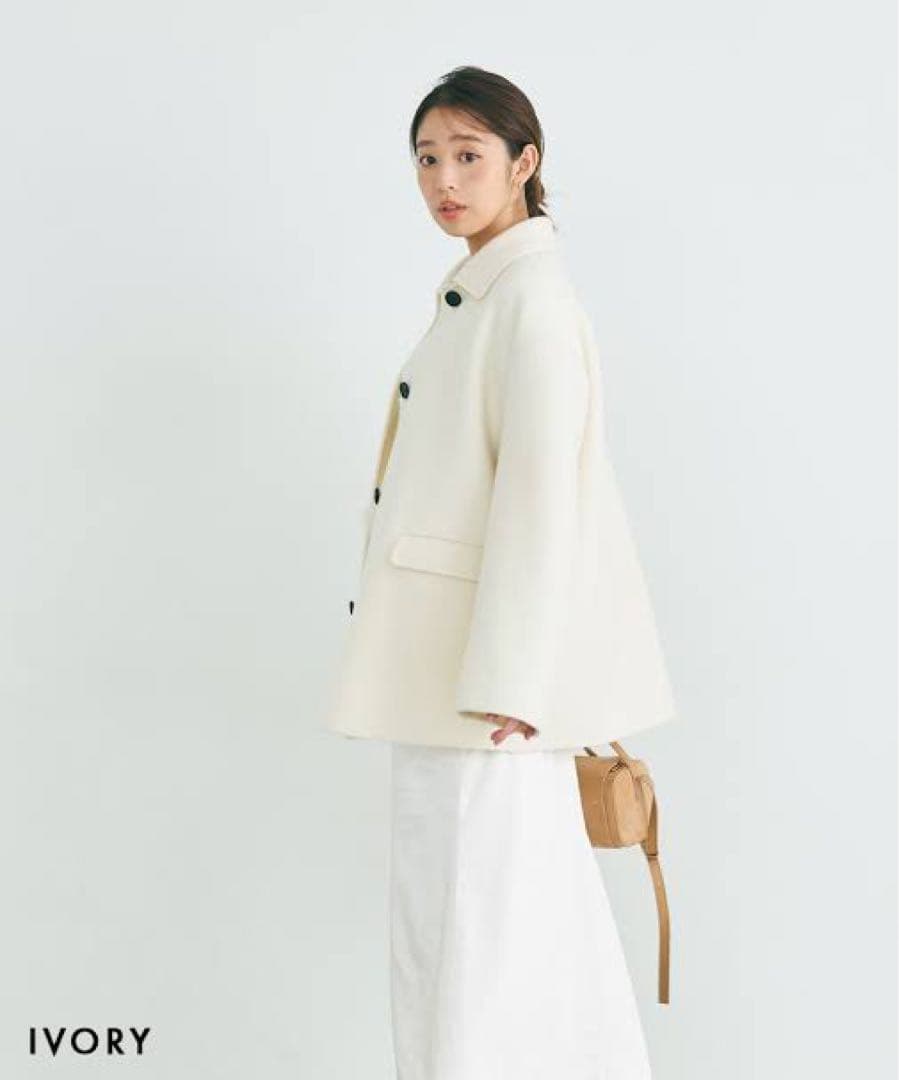 ベースメント【MAAYA DESIGN】リバーミドルコート　ホワイト