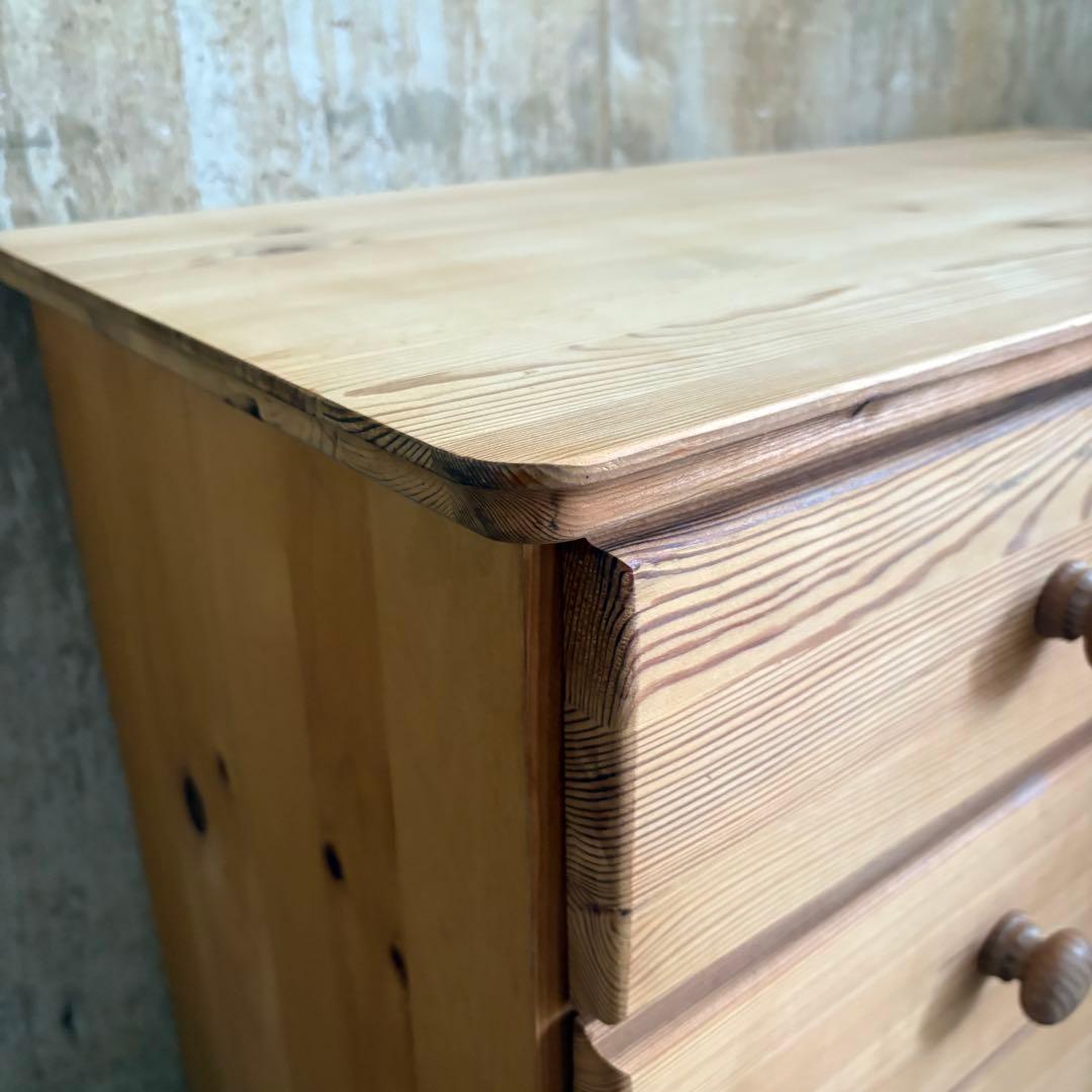 パイン材　カントリースタイル　ミドルチェスト