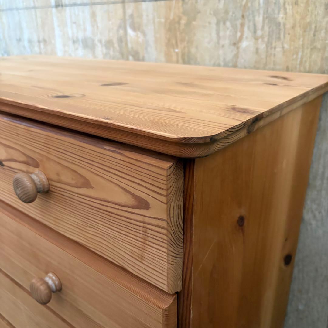 パイン材　カントリースタイル　ミドルチェスト