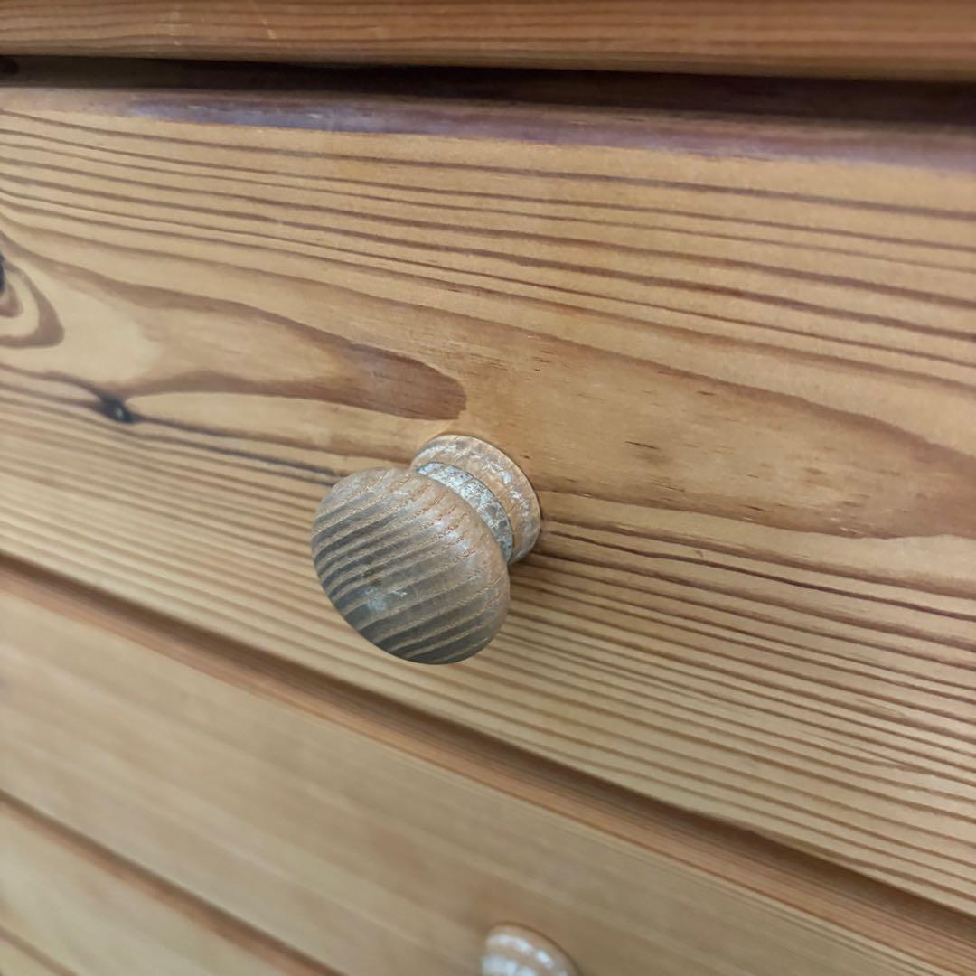 パイン材　カントリースタイル　ミドルチェスト