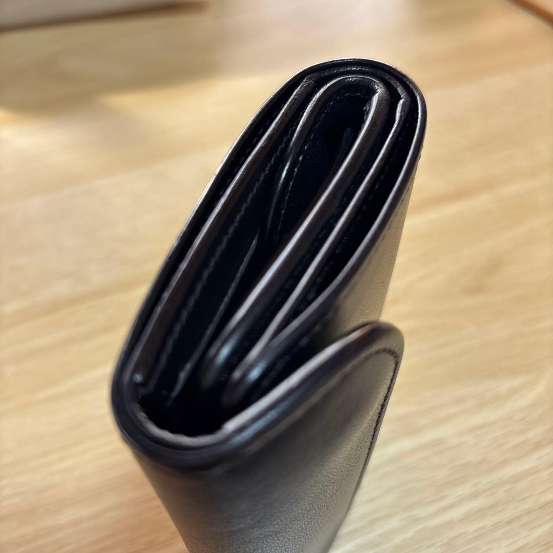 WILD SWANS バーン　三つ折り財布 ブラック