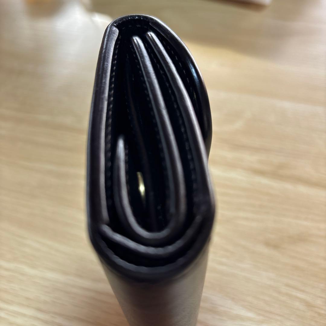 WILD SWANS バーン　三つ折り財布 ブラック