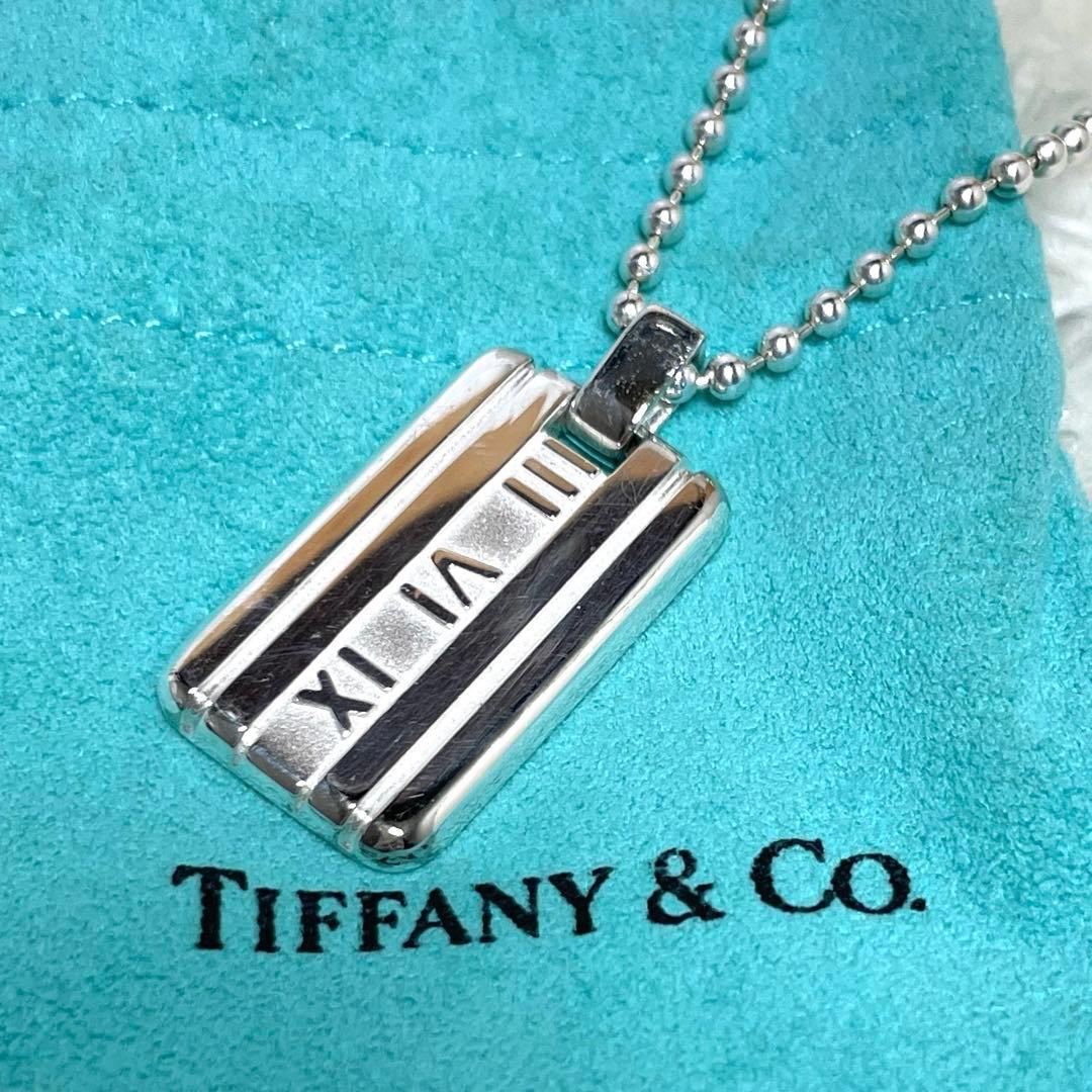 ティファニー　アトラスプレートチェーンネックレス　925