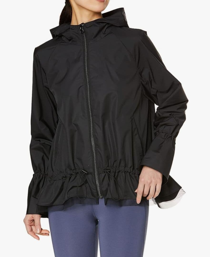 チャコット バランス タフタフリル ジャケット　 M ブラック 撥水 防風