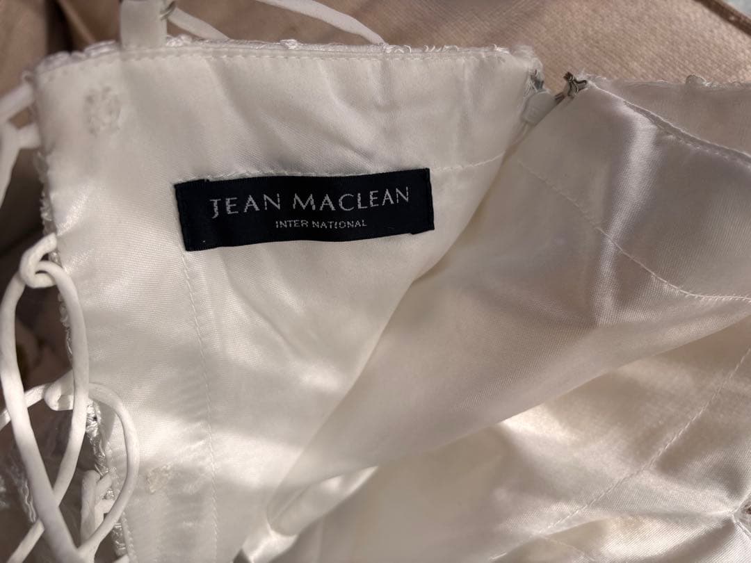 JEAN MACLEAN 刺繍入りドレス Vネック