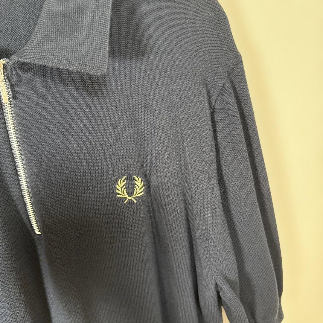 【BEAMS別注】FRED PERRY ハーフジップ ニットポロ