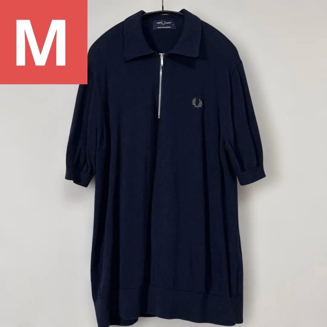 【BEAMS別注】FRED PERRY ハーフジップ ニットポロ
