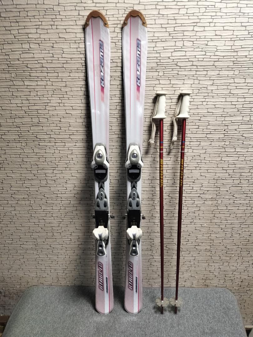 Kazama スキー板 RIABLID 137cmストック 3点セット