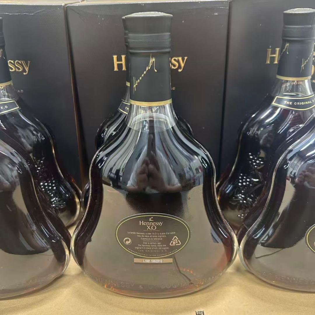 古酒 並行 Hennessy ヘネシー XO 黒キャップ 箱付き 6点セット