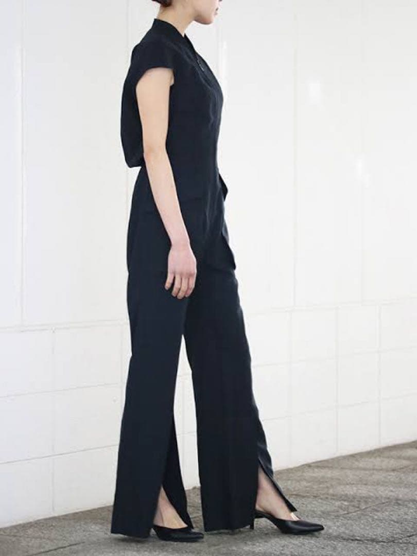 【美品】Mame Kurogouchi レーヨンヘンプジャンプスーツ