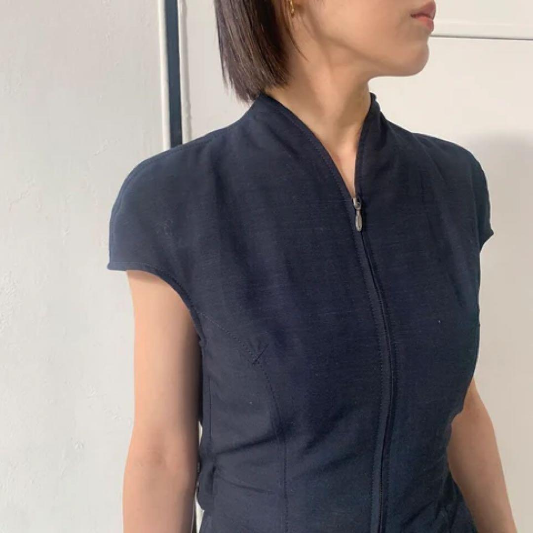 【美品】Mame Kurogouchi レーヨンヘンプジャンプスーツ